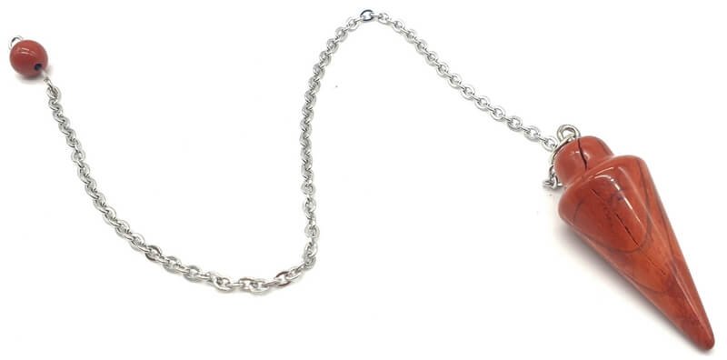 ✨ Pendule Goutte Jaspe Rouge 3cm – Pierre Naturelle Radiesthésie & Lithothérapie