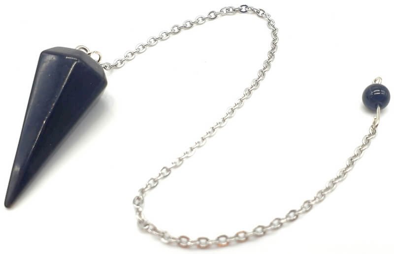 ✨ Pendule Divinatoire Conique Obsidienne Noire 3,5 cm – Radiesthésie & Protection Absolue