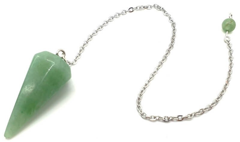 Pendule Divinatoire Conique Aventurine Verte 3,5 cm – Radiesthésie & Chance