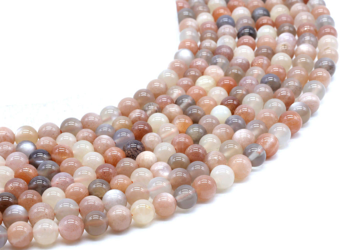 Perles de Lune Multi 6mm sur fil 38cm