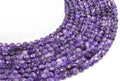 Perles facettées Améthyste 6mm sur fil 38cm