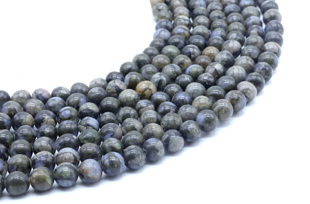 Perles Liberite 8mm sur fil 38cm