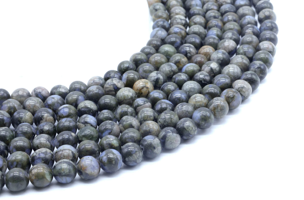 Perles Liberite 8mm sur fil 38cm