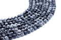 Perles Obsidienne Neige 6mm sur fil 38cm