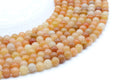 Perles Aventurine Orange 6mm sur fil 38cm