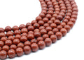 Perles Jaspe Rouge 10mm sur fil 38cm