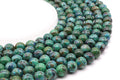 Perles Chrysocolle 'AA' 10mm sur fil 38cm