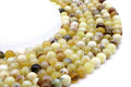 Perles Opale Jaune 8mm sur fil 38cm