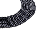 Perles Shungite 4mm sur fil 38cm