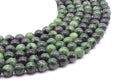 Perles Rubis Zoïsite 10mm sur fil 38cm
