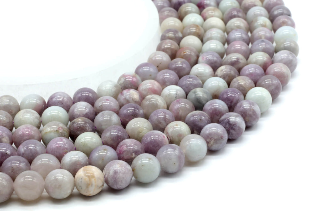 Perles Tourmaline Multicolore 10mm sur fil 38cm