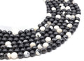 Perles Jaspe Zèbre 8mm sur fil 38cm