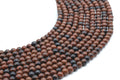 Perles Obsidienne Mahogany 4mm sur fil 38cm