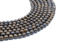 Perles Bronzite 8mm sur fil 38cm