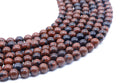 Perles Obsidienne Mahogany 8mm sur fil 38cm