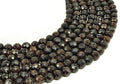 Perles facettées Grenat 8mm sur fil 38cm
