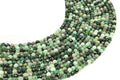 Perles facettées Emeraude 4mm sur fil 38cm