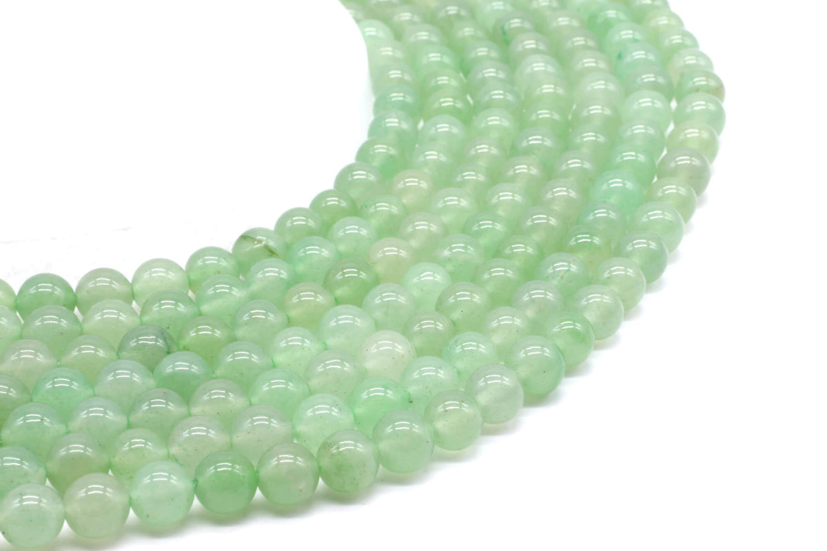 Perles Aventurine Verte 8mm sur fil 38cm
