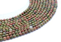 Perles Unakite 4mm sur fil 38cm