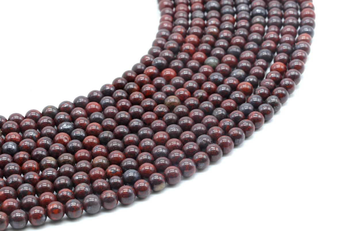 Perles Jaspe Arc-en-Ciel 4mm sur fil 38cm