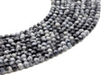 Perles Obsidienne Neige 4mm sur fil 38cm
