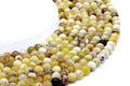 Perles Opale Jaune 6mm sur fil 38cm