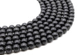 Perles Shungite 10mm sur fil 38cm
