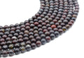 Perles Jaspe Arc-en-Ciel 6mm sur fil 38cm