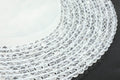 Perles facettées Cristal de Roche 6mm sur fil 38cm