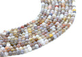 Perles Agate Bostwana 'AA' 4mm sur fil 38cm