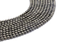 Perles Pyrite 4mm sur fil 38cm