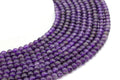 Perles Améthyste 'Dark' 4mm sur fil 38cm