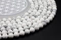 Perles Howlite 10mm sur fil 38cm