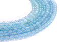 Perles Fluorite Bleue 'AA' 8mm sur fil 38cm