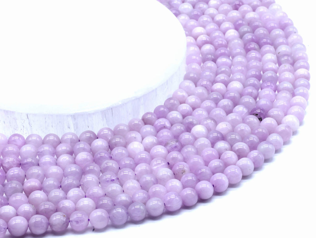 Perles Kunzite 6mm sur fil 38cm
