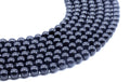 Perles Tourmaline Noire 8mm sur fil 38cm