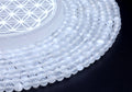 Perles Sélénite 'AA' 6mm sur fil 38cm