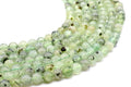 Perles Prehnite 8mm sur fil 38cm