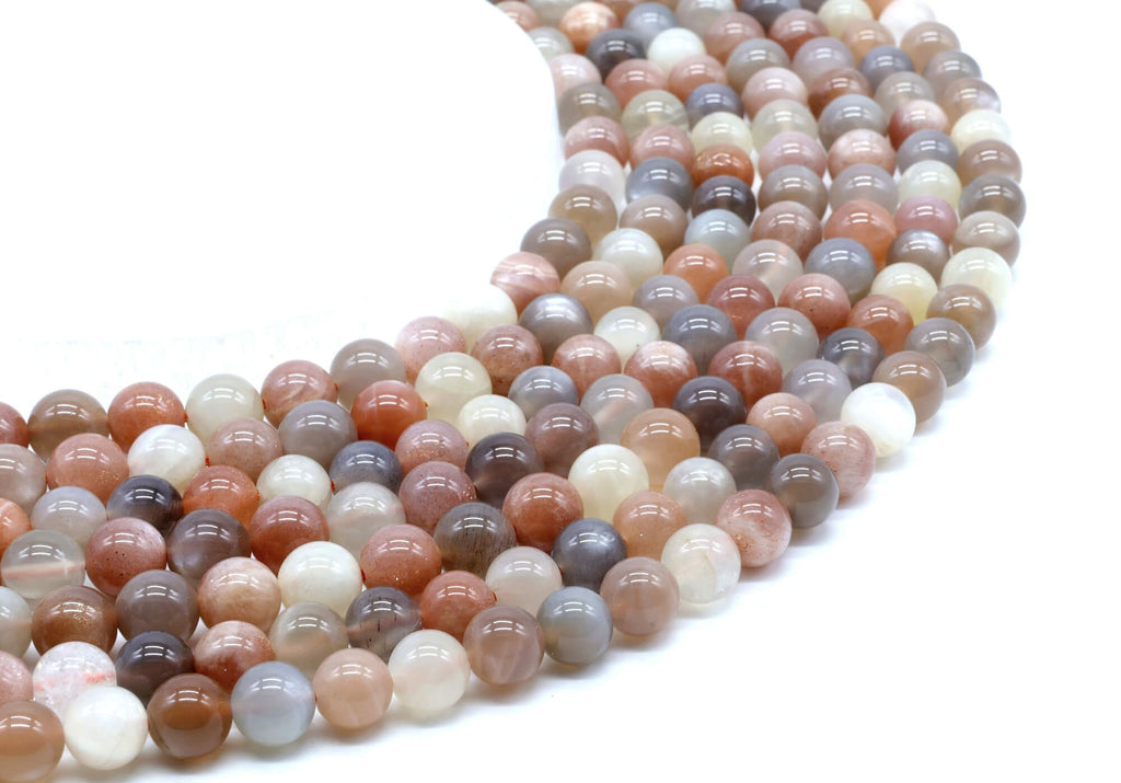 Perles de Lune Multi 8mm sur fil 38cm