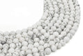 Perles facettées Howlite 8mm sur fil 38cm