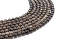 Perles Quartz Fumé 8mm sur fil 38cm