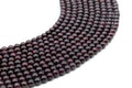 Perles Grenat 4mm sur fil 38cm
