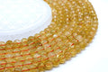 Perles Citrine Naturelle 8mm sur fil 38cm