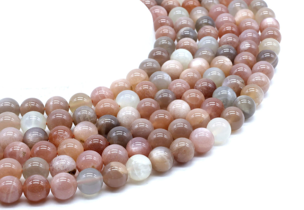 Perles de Lune Multi 10mm sur fil 38cm