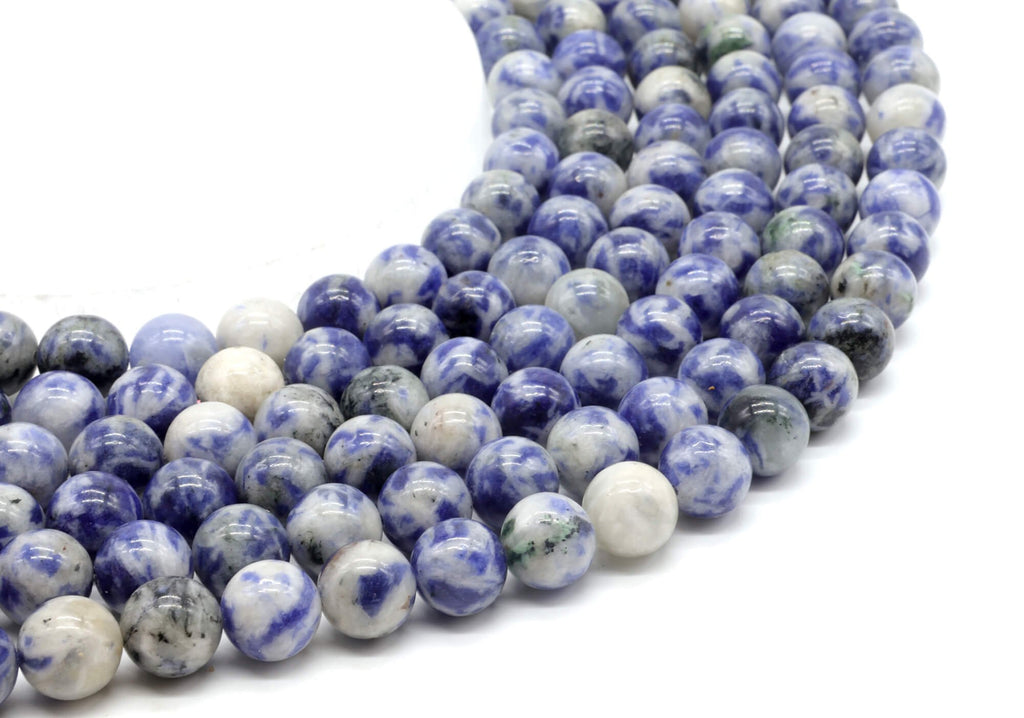 Perles Sodalite 10mm sur fil 38cm