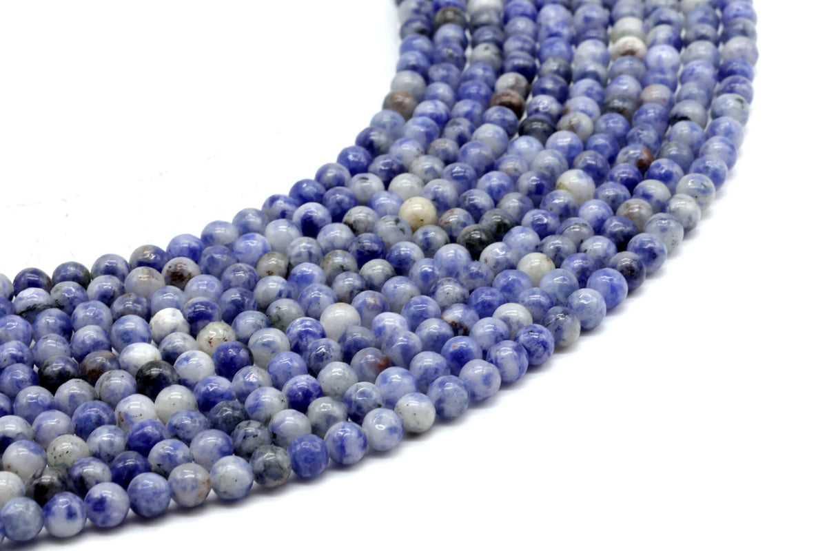 Perles Sodalite 4mm sur fil 38cm