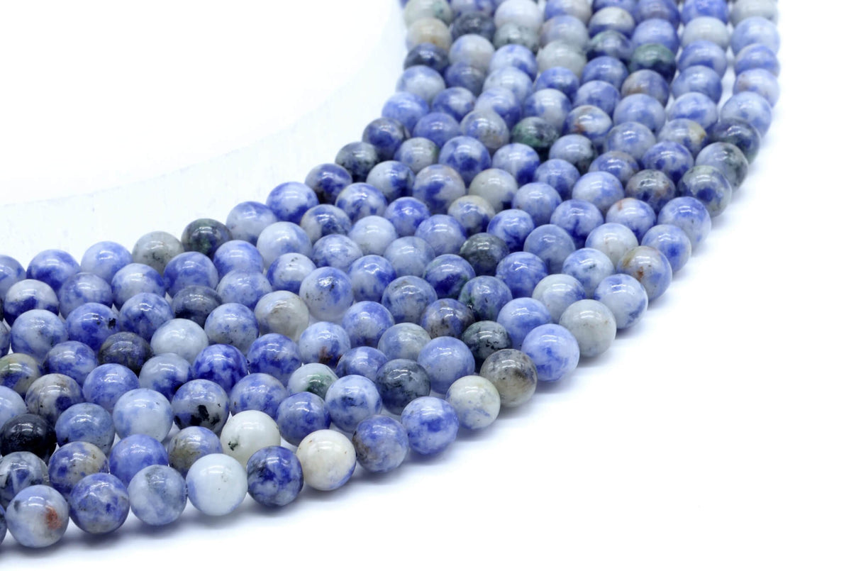 Perles Sodalite 6mm sur fil 38cm