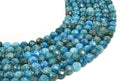 Perles facettées Apatite 8mm sur fil 38cm