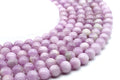 Perles Kunzite 10mm sur fil 38cm