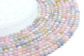Perles Morganite 4mm sur fil 38cm